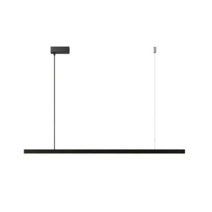 Lampă suspendată pendul pendant din cupru si aluminiu de dimensiuni L1180xH1400 mm LED 36W culoare neagra lumina calda 2700k brand ourplace