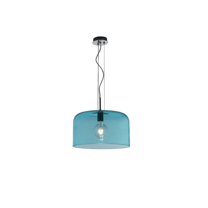 Lampă Suspendată, Luce Ambiente Design, Albastru, IP20&" "&I-GIBUS-S40 BLU